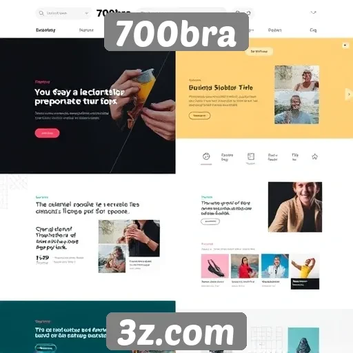 A evolução do design do site 700bra ao longo do tempo
